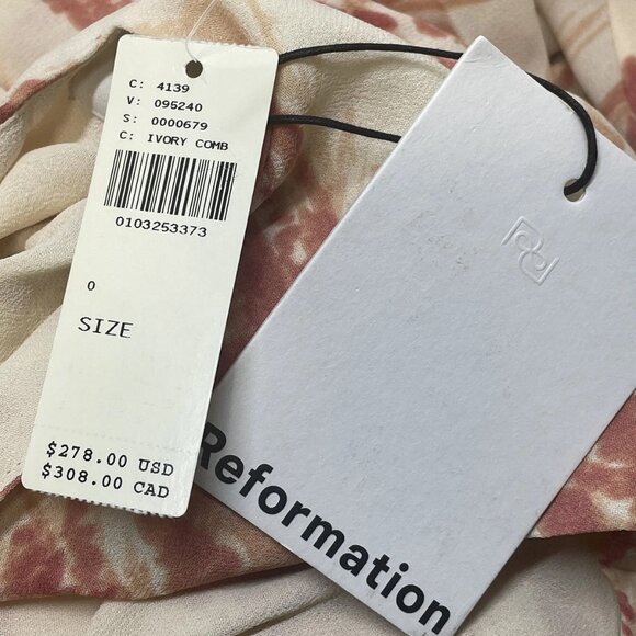 NEW REFORMATION Women’s Farah Sleeveless Midi Dress – Dolce Vita Print – Size 0 - Picture 6 of 7